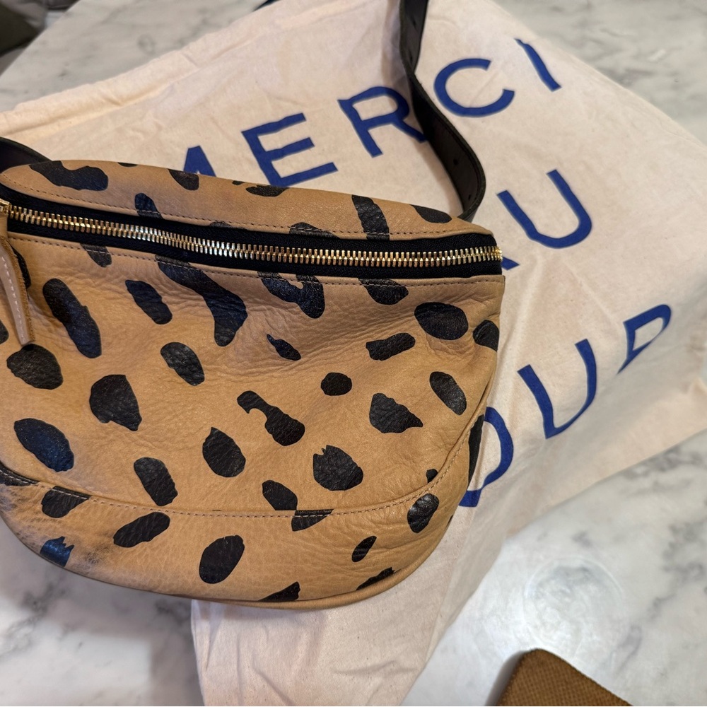 Clare V. Fanny Pack in Tan and Black